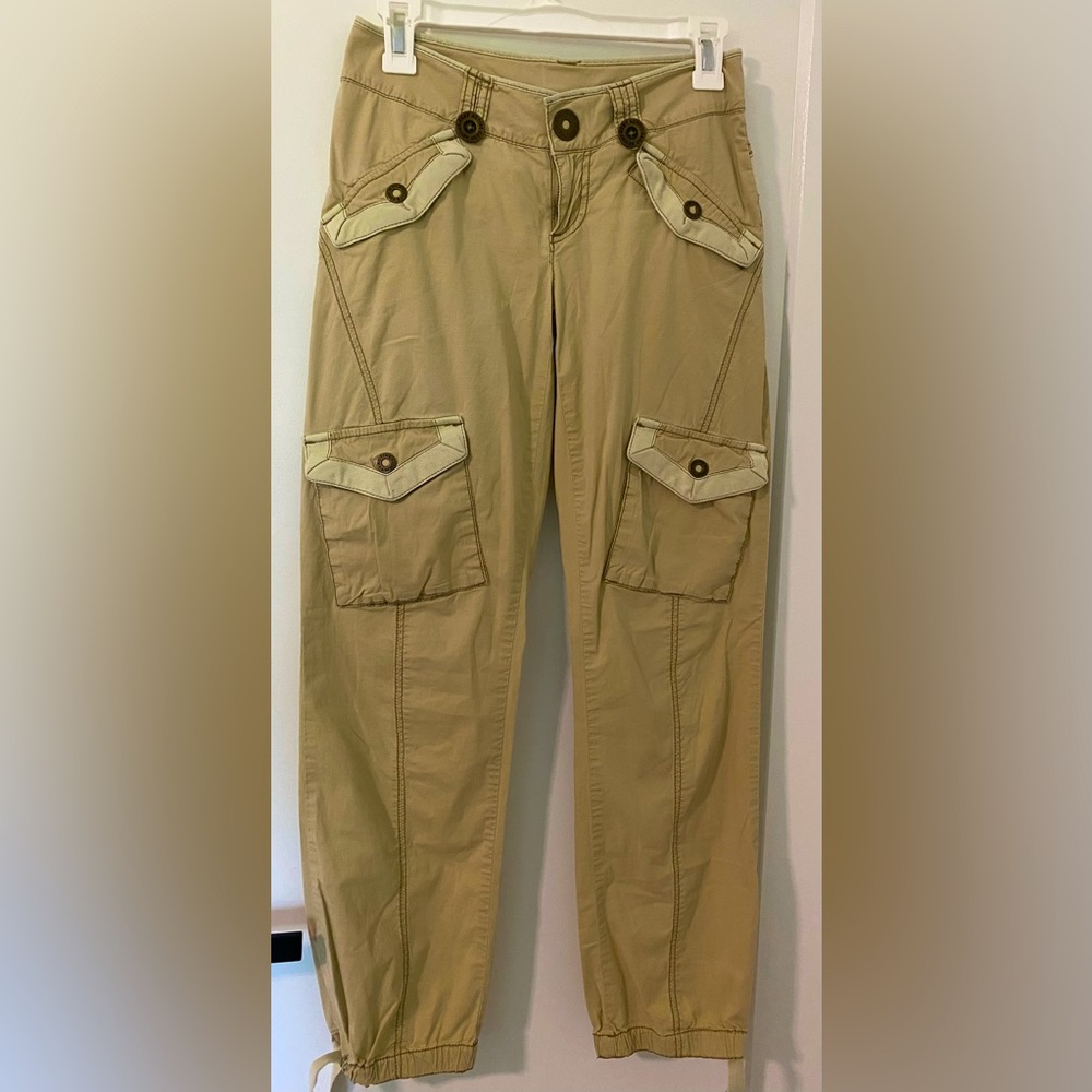 DKNY Active Khaki Pants Jogger Cargo Style | Size 0